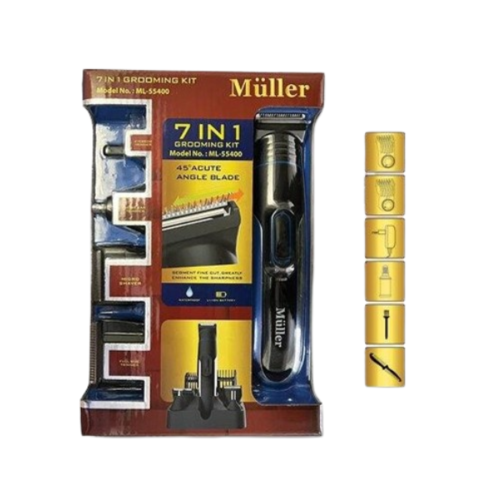 מכונת תספורת 7 חלקים רב תכליתית Muller דגם ML-55400