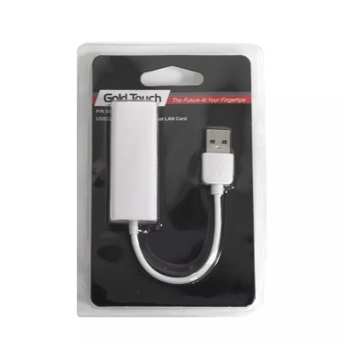 מתאם רשת עם כבל  GOLD TOUCH USB 2.0 TO LAN 10/100MB