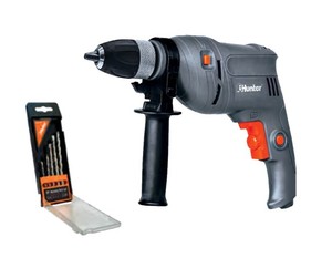 מקדחה רוטטת 13 מ"מ 600W + סט מקדחים HUNTER