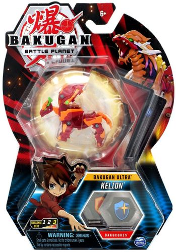 דמות פעולה משתנה ממתכת עם 2 קלפי משחק ו 2 קלפי כח - ULTRA Kelion