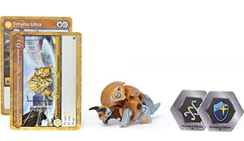 דמות פעולה משתנה ממתכת עם 2 קלפי משחק ו 2 קלפי כח - ULTRA Trhyno