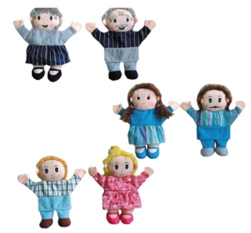 בובות כפפה משפחה 6 י