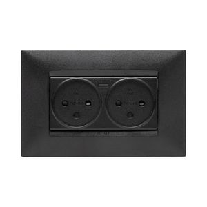 שקע כפול עם מטען USB מהיר אוניברסלי TYPE C PD ניסקו סוויץ' Nisko
