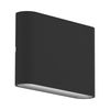 גוף תאורה צמוד קיר שחור U&D FLAT 6W CCT IP65