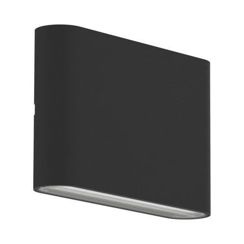 גוף תאורה צמוד קיר שחור U&D FLAT 6W CCT IP65 Nisko 
