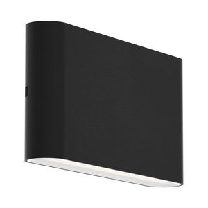 גוף תאורה צמוד קיר שחור U&D FLAT 10W CCT IP65 Nisko 
