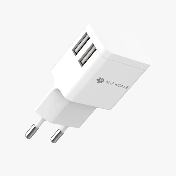 מטען קיר MIRACASE MWC244 2.4A 2USB
