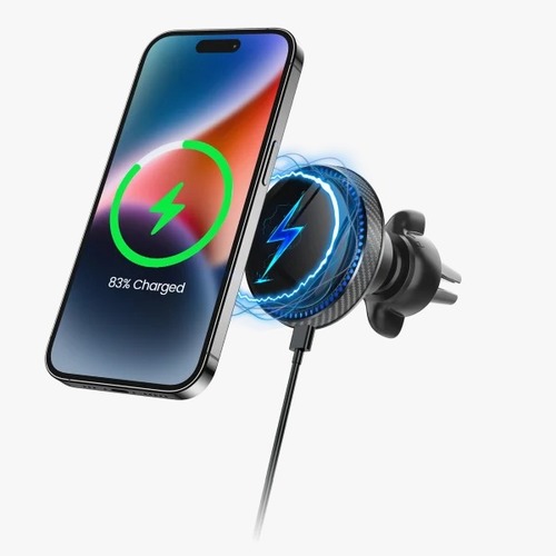 תושבת למזגן MIRACASE MAGSAFE MAGNETIC WIRELESS CHARGING MMVM55