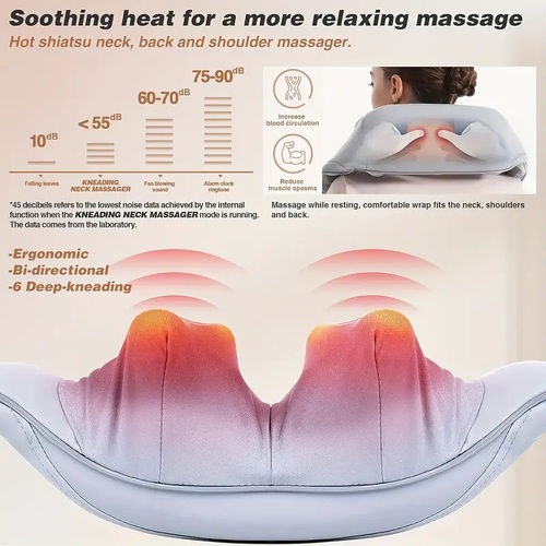 חגורת עיסוי 4D מדמה מגע ידיים אמיתיות Relaxing