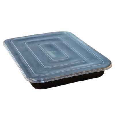 תבנית אלומיניום שחורה מלבנית 36X26X3.5 ס