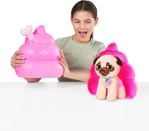 Pets Alive גורי קקי - בובת גור כלבים בהפתעה עם אפקטים קוליים ועושה קקי שמאכילים אותו