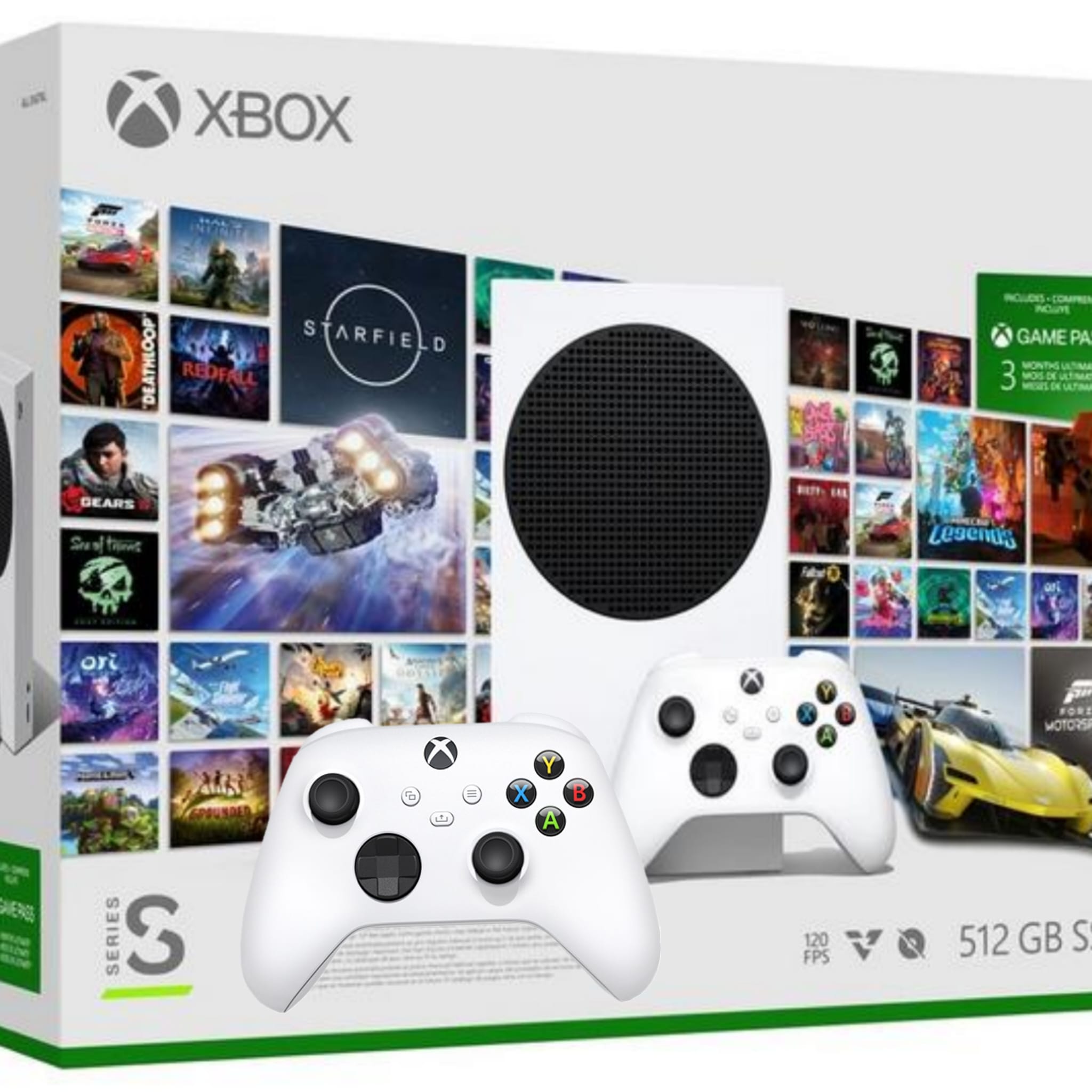 XBOX SERIES S 512GB SSD +3 MONTHS GAME PASS ULTIMATE + 2 CONTROLLER