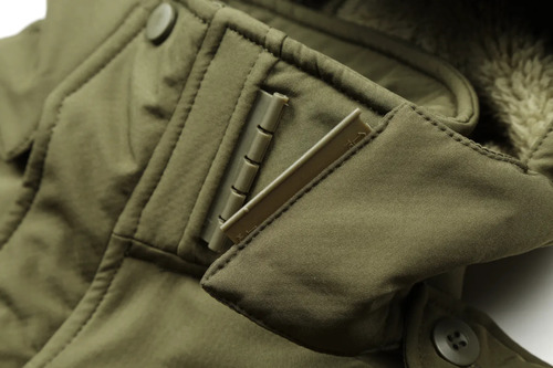 CRANE ARMY – מעיל סופטשל צבאי עם פרווה תרמית וכובע מתפרק מבית JOSEPH KAUFMAN
