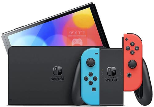  נינטנדו סוויץ OLED + ערכת 12 אביזרים + משחק מריו לבחירה  + משחק ספורט 