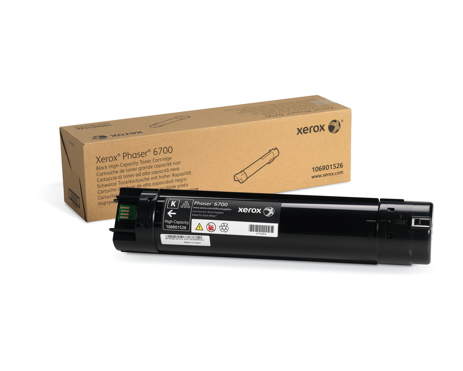 טונר לייזר שחור מקורי גדול  106R01526 Xerox למדפסת  6700 זירוקס