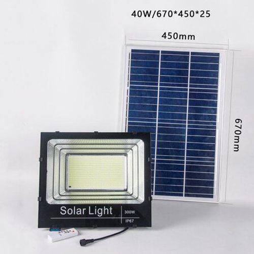 פרוז'קטור לד סולארי 300W | פנס הצפה סולארי מקצועי