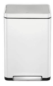 פח רגלית 45 ליטר EKO X-CUBE EK9368MP-45L-W לבן