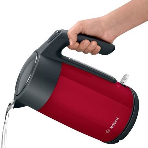 קומקום חשמלי Bosch TWK7L464 נירוסטה \ אדום בוש