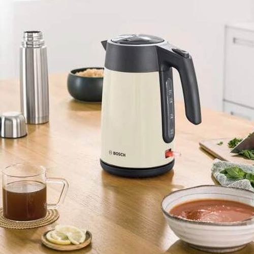 קומקום חשמלי Bosch TWK7L467 נירוסטה \ קרם בוש