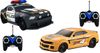 זוג מכוניות עם 2 שלטים למשחקי מרוץ ומרדפים (מגוון)