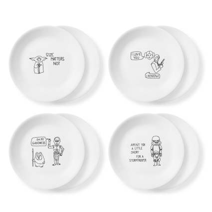 מארז 8 צלחות מנה ראשונה 21.5 ס"מ סטאר וורס | Corning Ware Star Wars