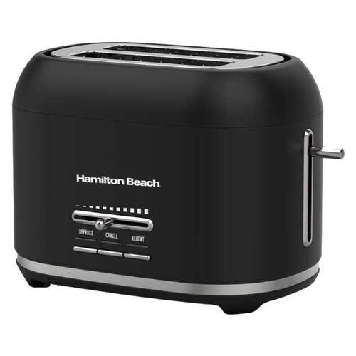 מצנם יוקרתי 2 פרוסות Hamilton Beach 22705-IS-BM שחור המילטון ביץ'