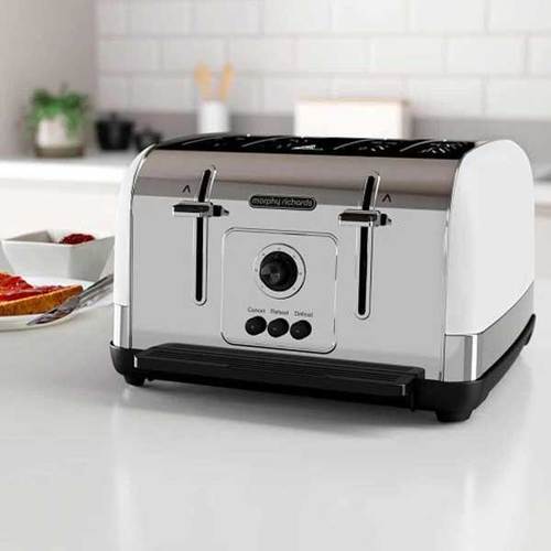 מצנם מפואר 4 פרוסות Morphy Richards VENTURE 240134 לבן מורפי ריצ'רדס