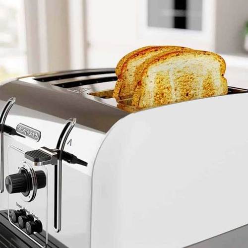מצנם מפואר 4 פרוסות Morphy Richards VENTURE 240134 לבן מורפי ריצ'רדס