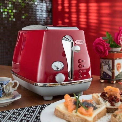 מצנם 2 פרוסות Delonghi CTOC2103 אדום דלונגי