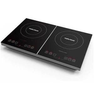 כיריים אינדוקציה כפולה 44744 Morphy Richards זכוכית מחוסמת מורפי ריצ