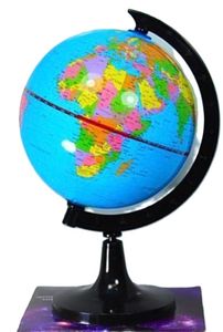 גלובוס מדיני מיני מסתובב בעברית