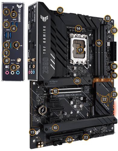 לוח ASUS Z690-PLUS D4 