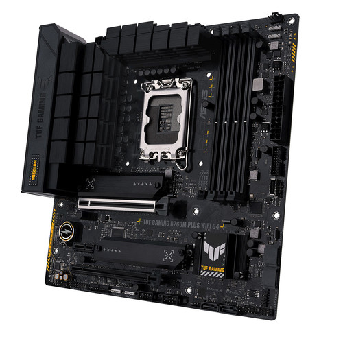 לוח ASUS TUF GAMING B760M-PLUS D4 LGA1700USB3.2 GEN2.2 DDR4 4SLOT ARGB 90MB1D10