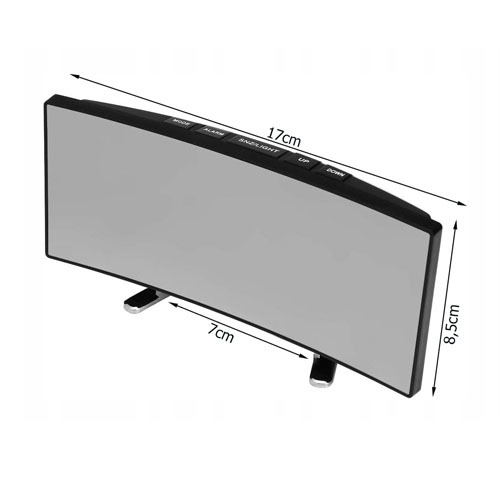 שעון שולחני דיגיטלי מעורר עם תאורת לד Multi Function Mirror Alarm Clock For Bedroom NY3261