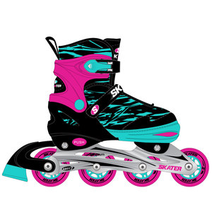 רולר בליידס MAGENTA בעל שילדת אלומיניום חזקה מידה 39-42  מבית SKEATER