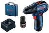 מקדחה/מברגה GSR 12V-30 כולל סוללה 2AH מבית BOSCH