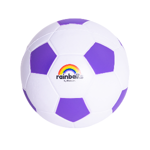 כדור ספוג RAINBALL מצופה - 17.5 ס"מ סגול/לבן