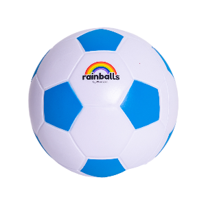 כדור ספוג RAINBALL מצופה - 17.5 ס"מ כחול/לבן