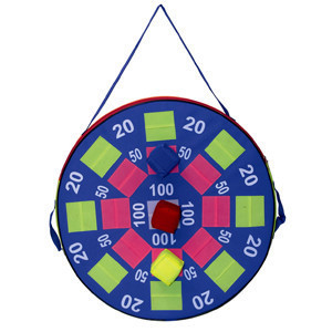 גלגל קליעה למטרה ענק עם 3 קוביות סקוטש (ספוג)