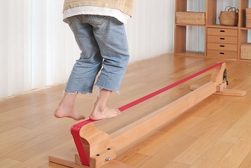 מתקן נינג'ה סלייקליין מעץ לילדים SLACKLINE