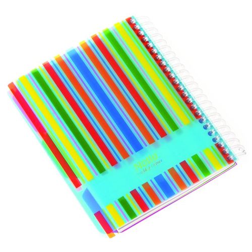 מחברת ספירל A4 כריכה רכה – 3 חוצצים, 150 דף שורה