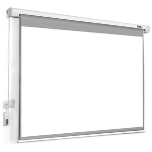 מסך הקרנה חשמלי 112" כולל שלט HTP אייץ