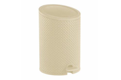 פח פדל ראטן קרם RATTAN PEDAL BIN