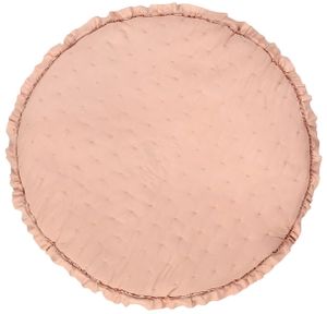 משטח פעילות עגול מעוצב מבד 110 ס"מ 100% מיקרופייבר - נקודות ורוד