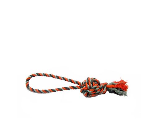 צעצוע חבל דנטלי | כתום אפור | 28 ס''מ