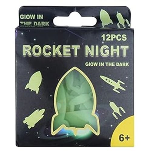 16 מדבקות זוהרות בחושך - חלל