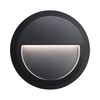 צמוד קיר עגול שחור LOTUS-R12V 2W IP65 גוון אור משתנה בקליק 