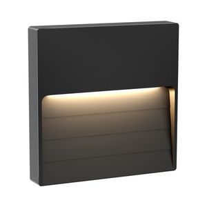 צמוד קיר מרובע אפור LOTUS-SB12V 6W IP65 גוון אור משתנה בקליק  Nisko 
