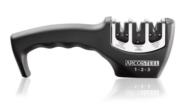 משחיז סכינים שולחני 3 שלבים ארקוסטיל | ARCOSTEEL