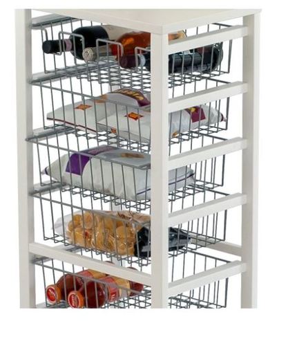 אגרן לבן 6 קומות GUSTAVO kitchen trolley